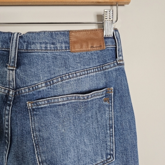 Madewell The High-Rise Slim Boyjean Knee-Rip Edition Blue, Size 28 - Picture 7 of 11